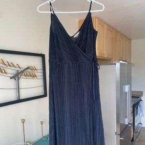 H&M Pleated Black Dress